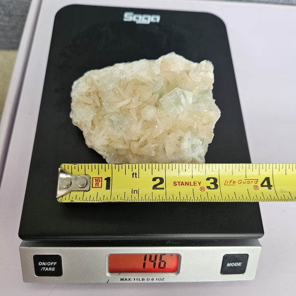 Apophyllite and Stilbite Cluster crystal - Picture 5 of 7